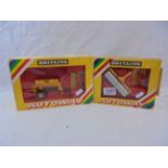 Two boxed Britains Autoway models to include 9841 Road Gritter and 9831 Heavy Roller, both excellent