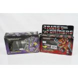 G1 Transformers - Two boxed Hasbro Takara figures to include Hot Rod (gd without weapon, with