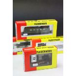 Four boxed Fleischmann HO gauge locomotives to include 4070, 4064, 4326, and 4238