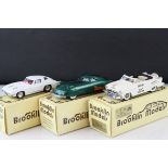 Three boxed Brooklin Models 1:43 metal models to include BRK 33X 1938 Phantom Corsair Modelex 91,