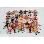 WWF / WWE Wrestling - Collection of 23 Hasbro figures to include The Undertaker, Rowdy Roddy Pipper,