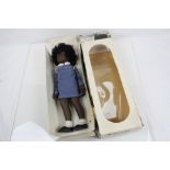 Boxed Sasha black doll in excellent condition and unremoved from backing card, box a little tatty
