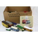 Approximately 30 diecast buses to include Corgi, Matchbox, EFE