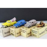 Four boxed Brooklin Models 1:43 metal models to include BRK9 1940 Ford Sedan Delivery The National