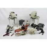 Star Wars - 10 original vehicles to include Snow Speeder, 2 x Scout Walker, 2 x Speeder Bike,