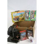 Group of mixed toys to include Action Force carry case, 2 x boxed Mego Wizard of Oz figures,