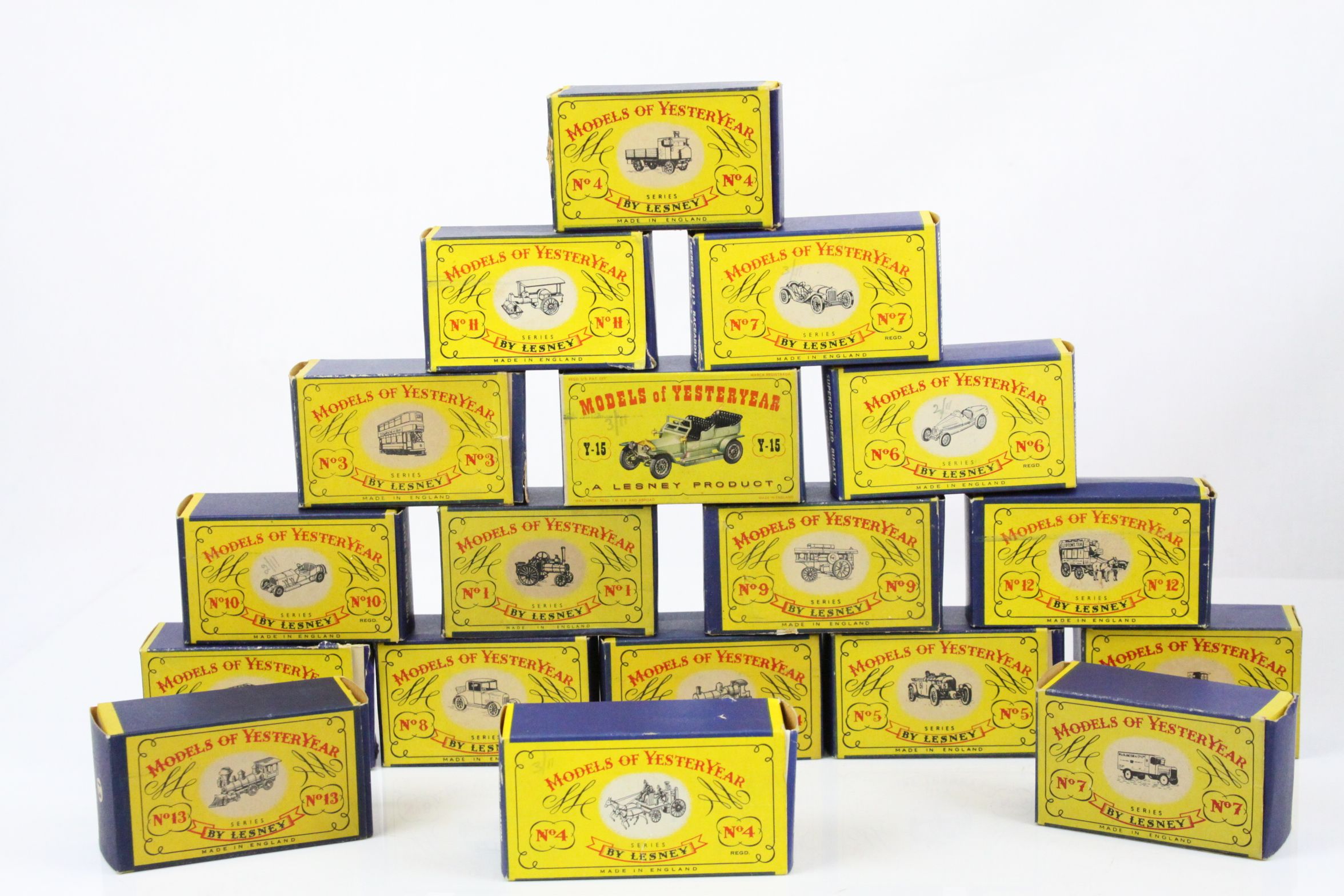 18 boxed diecast Matchbox Models Of YesterYear to include no.1 Allchin Traction Engine, no.2 B