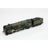 Hornby Dublo Barnstaple 4-6-6 locomotive with tender in green livery