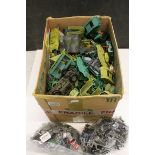 Collection of vintage plastic military figures and accessories, circa 1980s, mainly unmarked