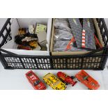 Quantity of Scalextric slot cars and accessories, various condition