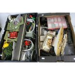 Quantity of OO gauge model railway accessories plus other toys featuring plastic figures, Star Yacht