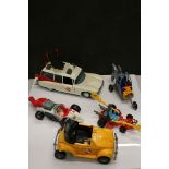 The Real Ghostbusters - Five original Kenner vehicles to include ECTO 1, ECTO 2, ECTO 3, HIghway