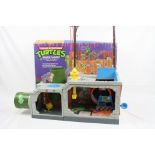 Teenage Mutant Ninja Turtles - Boxed Playmates TMNT Sewer Playset, near complete, with intructions