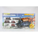 Boxed Hornby OO gauge R691 Midland Belle electric train set with LMS 0-4-0 locomotive, rolling