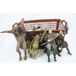 28 Doctor Who and Lord of The Rings plastic figures