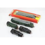 Five Triang Hornby OO gauge locomotives to include R357 Diesel Electric Loco (poor box), BR Diesel