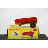Boxed Dinky 319 Weeks Farm Trailer (Tipping) diescast model, diecast excellent, box good