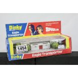 Boxed Dinky Space 1999 359 Eagle Transporter diecast model in reproduction box, some paint chips but