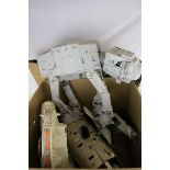 Star Wars - Four original vehicles to include AT AT (with flat packed box), Millennium Falcon, Rebe