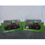 Two boxed 1/32 Universal Hobbies Agco Fendt diecast model tractors to include UH5231 724 Vario