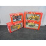 Four boxed 1/32 Britains Elite diecast farming models to include 2 x 04500 JCB Farm Master, 15040