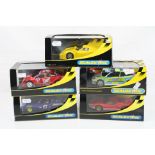 Five cased / boxed Scalextric slot cars to include C2449 Porsche GT1 Collectors Club 2002, C2424