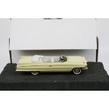 Boxed 1:43 Conquest Models Nr 32 1962 Cadillac Series 62 convertible in maize, vg with windscreen