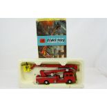 Boxed Corgi 1127 Simon Snorkel Fire Engine diecast model, diecast vg, box gd with hole to top lid