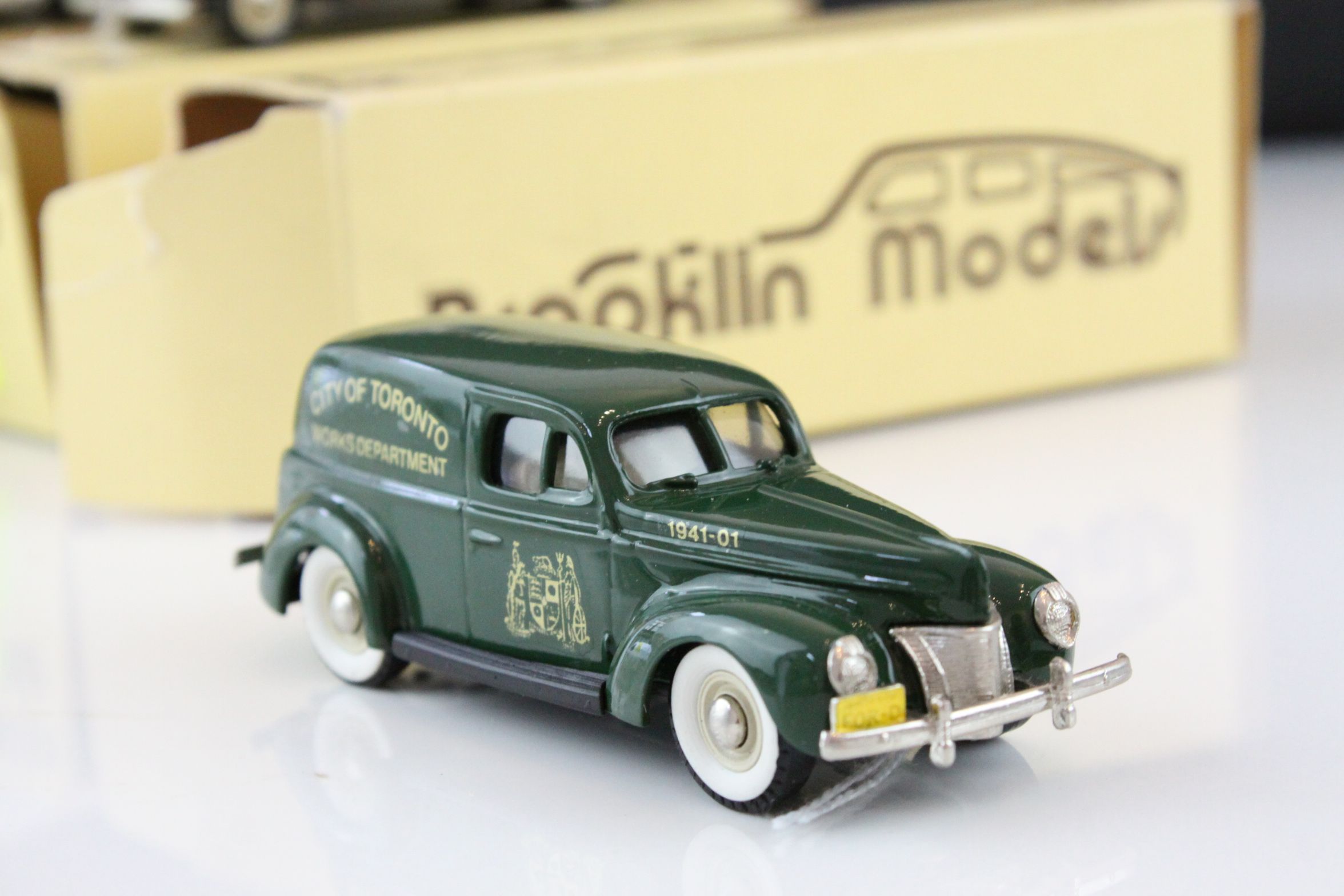 Four boxed 1/43 Brooklin Models metal models to include NO 9 1940 Ford Sedan Delivery, 13a 1957 Ford - Image 7 of 16