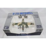Boxed CDC Armour Collection 1:48 diecast B25 Mitchell 98181, appears complete