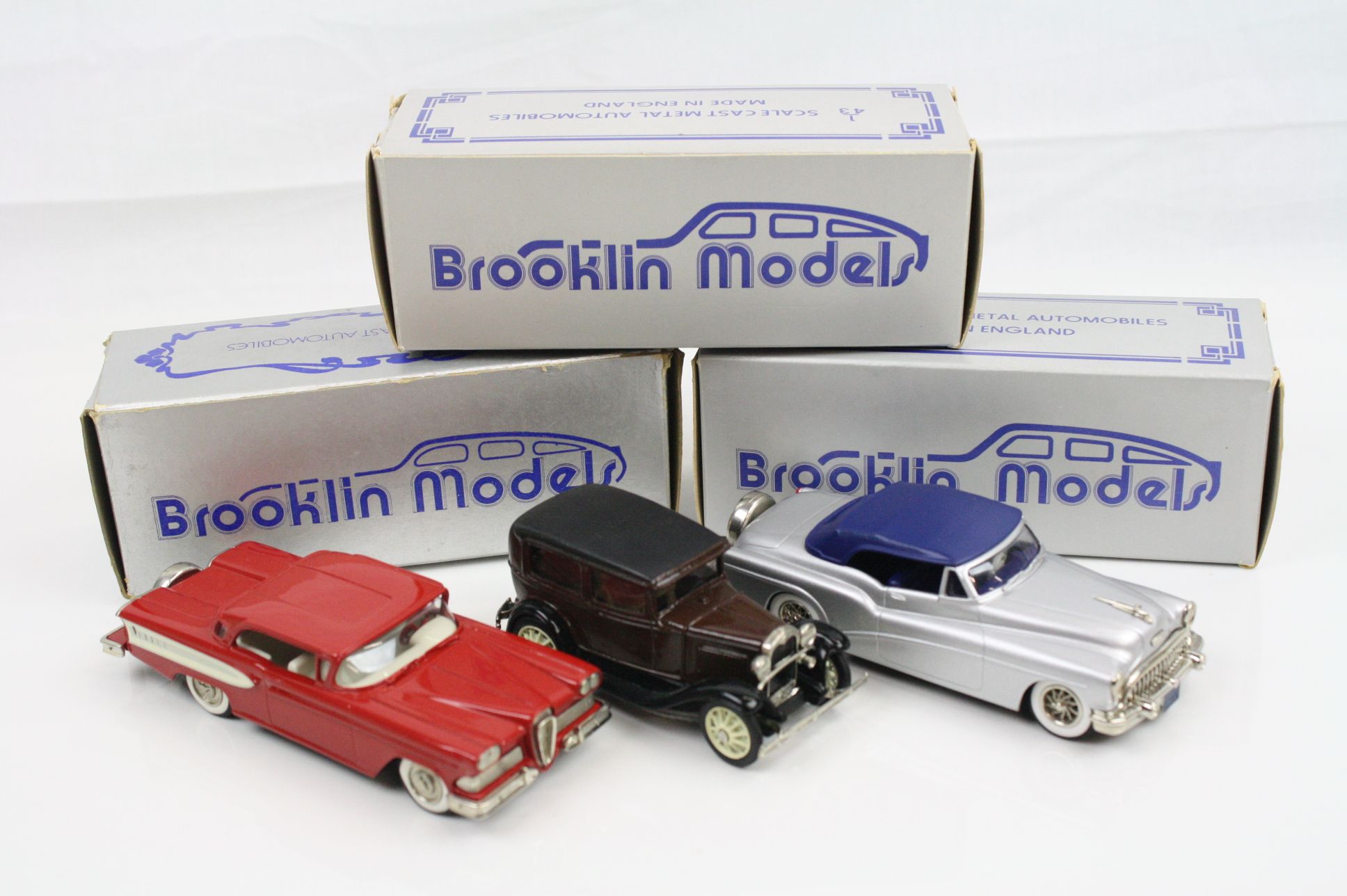 Three boxed 1/43 Brooklin Models metal models to include BRK 22X 1958 Edsel Citation Brooklin - Image 7 of 7