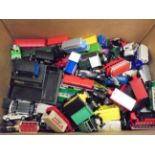 Approx 100 loose diecast models, Lledo, Corgi etc, to include Buses, Ambulances, Fire Engines etc