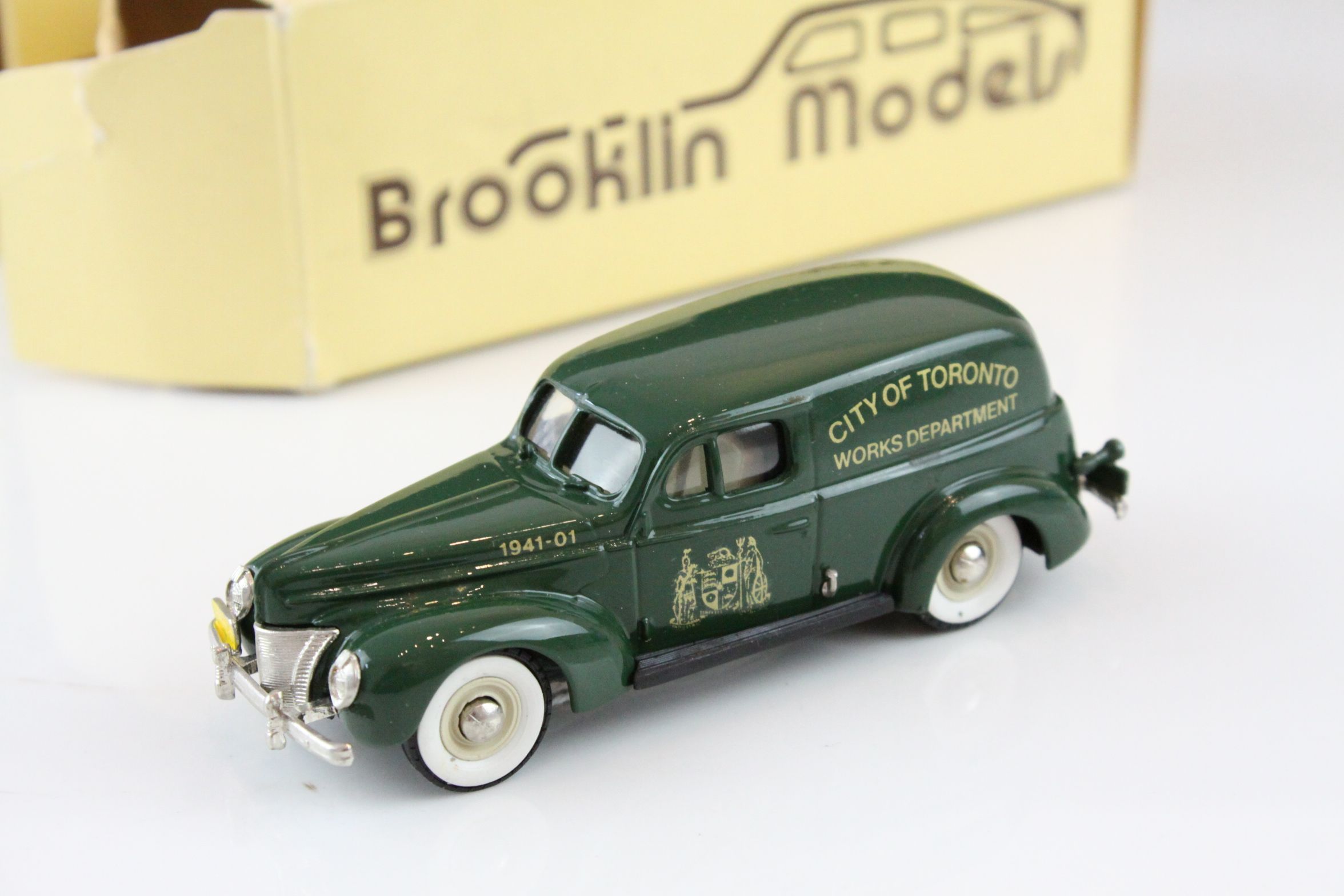 Four boxed 1/43 Brooklin Models metal models to include NO 9 1940 Ford Sedan Delivery, 13a 1957 Ford - Image 6 of 16