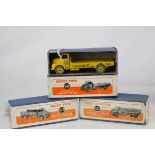 Three boxed Dinky Supertoys to include 532 Comet Wagon with hinged tailboard (green cab and chassis,