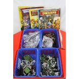 Two boxes of Games workshop / Warhammer figures in painted and unpainted condition together with a