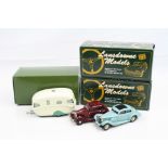 Three boxed 1/43 Lansdowne Models metal models to include LDM17 1956 Willerby Vogue Caravan, LDM 29X