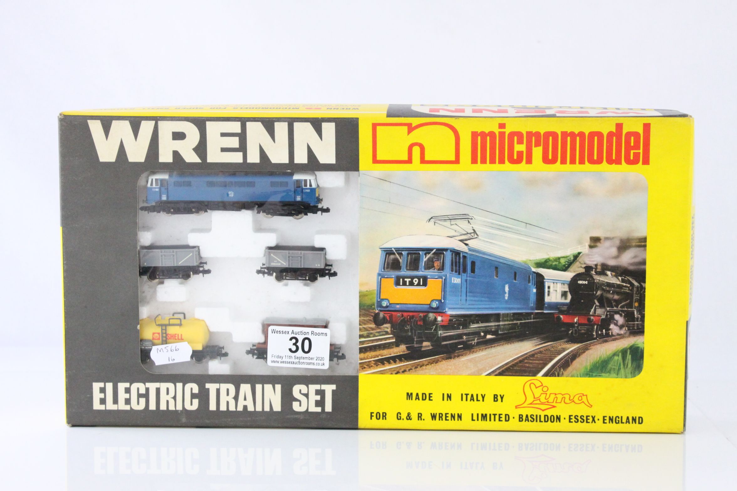 Boxed Wrenn Lima N gauge electric train set No 2 BR Goods, appearing complete with locomotive,