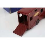 Boxed Dinky Supertoys 581 Horse Box diecast model, diecast vg with some paint chips, box gd while