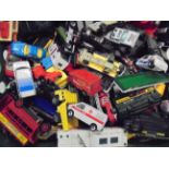 Quantity of play worn diecast & plastic models to include many Matchbox examples, circa 1980s
