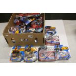 25 Boxed/carded Mattel Hot Wheels Star Wars model sets, all vg and sealed