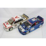 Two remote control cars to include a Tamiya 1/10 electric Mitsubishi Lancer Evo 4WD New Zealand