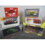 Six boxed 1/32 diecast farming models to include 5 x Universal Hobbies (UH4095 Amazone Catros,