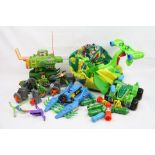 Teenage Mutant Ninja Turtles - Six original TNMT vehicles to include Turtle Blimp II, Pizza Thrower,