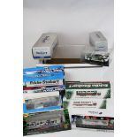 12 Boxed / cased Eddie Stobart diecast models to include Atlas x 9, Oxford, Corgi etc plus a boxed