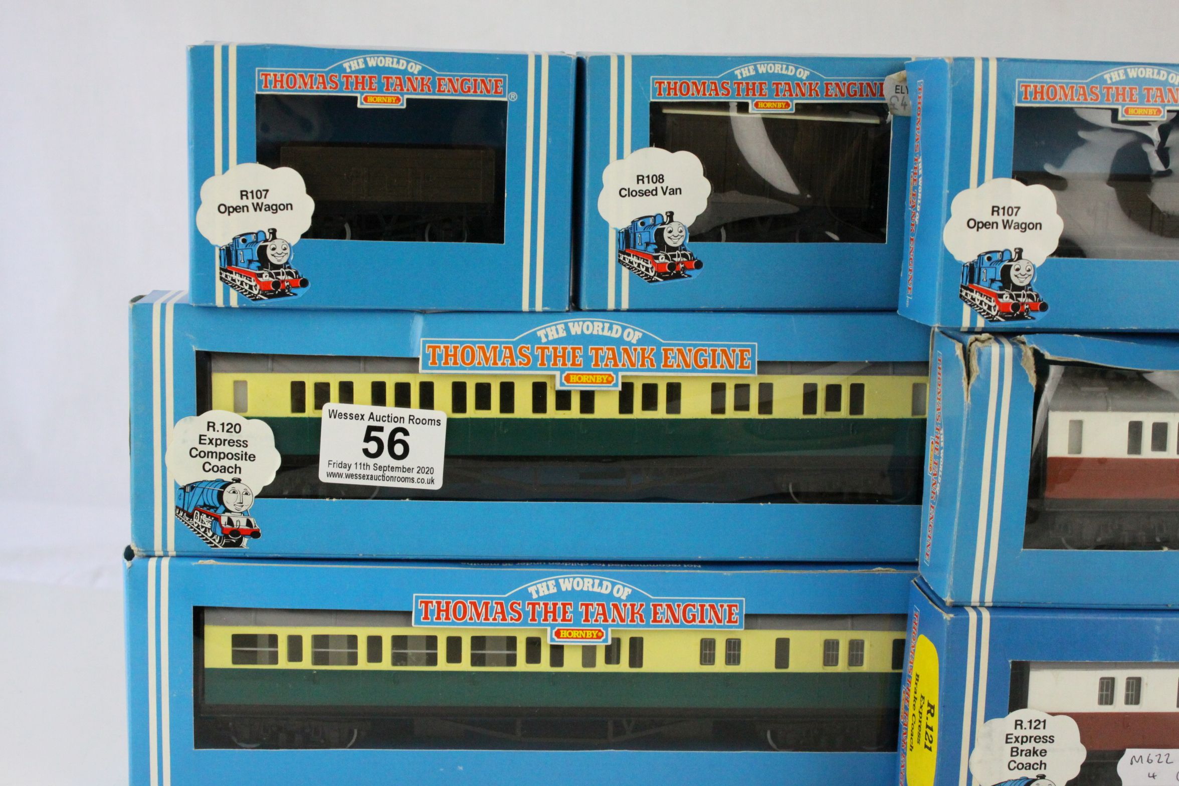 10 Boxed Hornby OO gauge Thomas The Tank Engine items of rolling stock to include R120 Express - Image 5 of 5