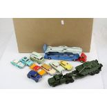 25 Play worn diecast models, circa 1960s & 1970s to include Corgi and Dinky featuring Corgi Aston