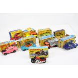Nine boxed Matchbox Superfast & 75 Series diecast models to include 69 Rolls Royce Silver Shadow, 14