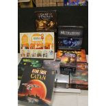 Nine boxed fantasy / war games to include sealed Gormanghast, Neca Wizkids Mace Knight, LCD Lord