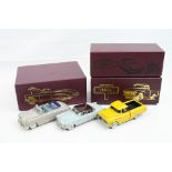 Three boxed 1:43 Brooklin Models WMTC metal models to include 1998 Club Model 1952 Hudson