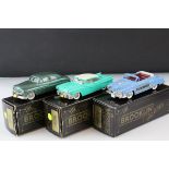 Three boxed 1:43 Brooklin Models The Brooklin Collection white metal models to include BRK 17a